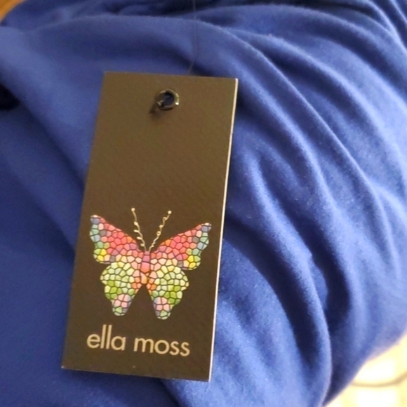 Ella Moss Blue Tunic with Belle sleeve Size Small New with tags - Picture 15 of 16